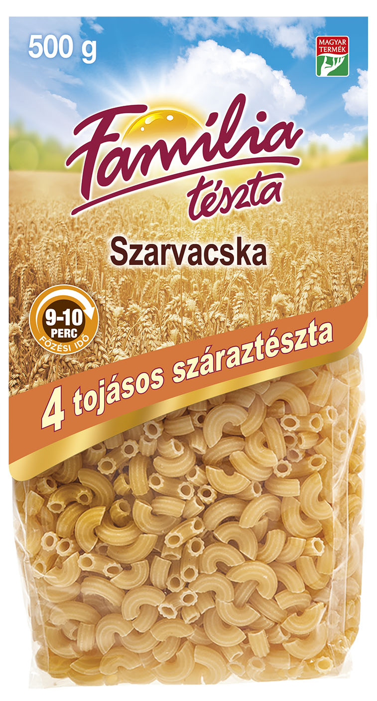 Szarvacska 4 tojásos száraztészta 400 g